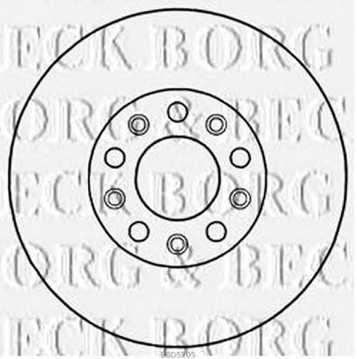 BORG & BECK bbd5205 -  Тормозной диск